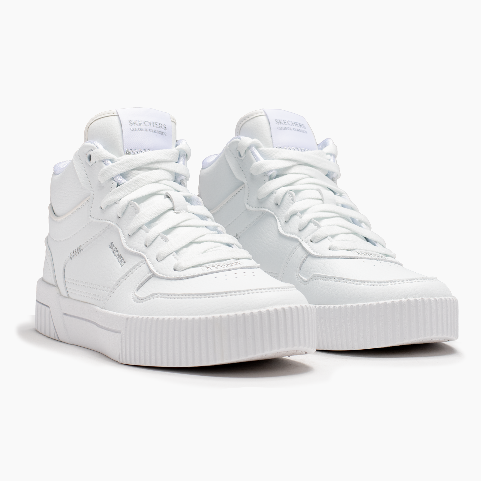 SKECHERS JADE HIGH 185104WHT - MUJER