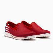 Skechers para mujer rojo para caminar 
