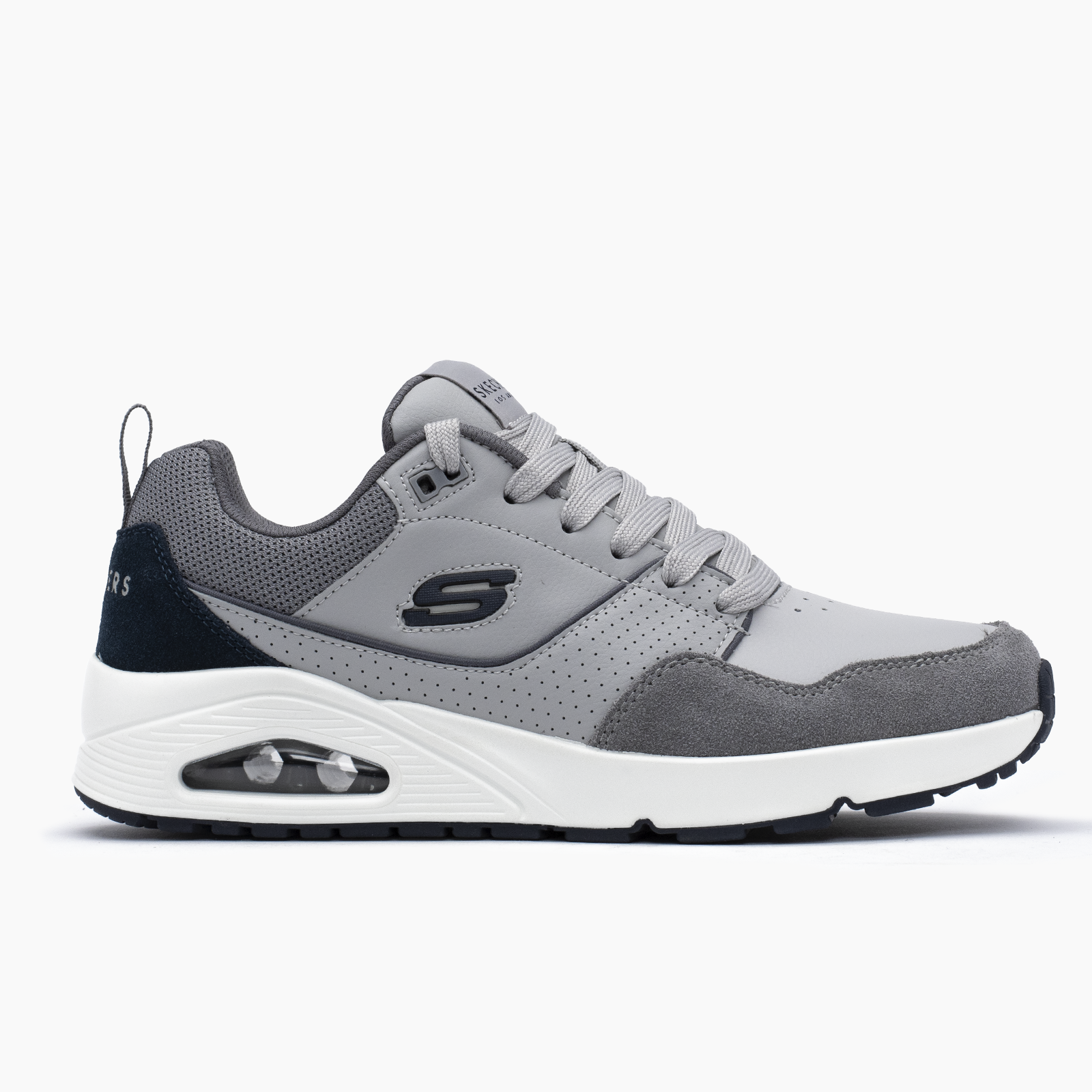 Skechers para hombre gris casual