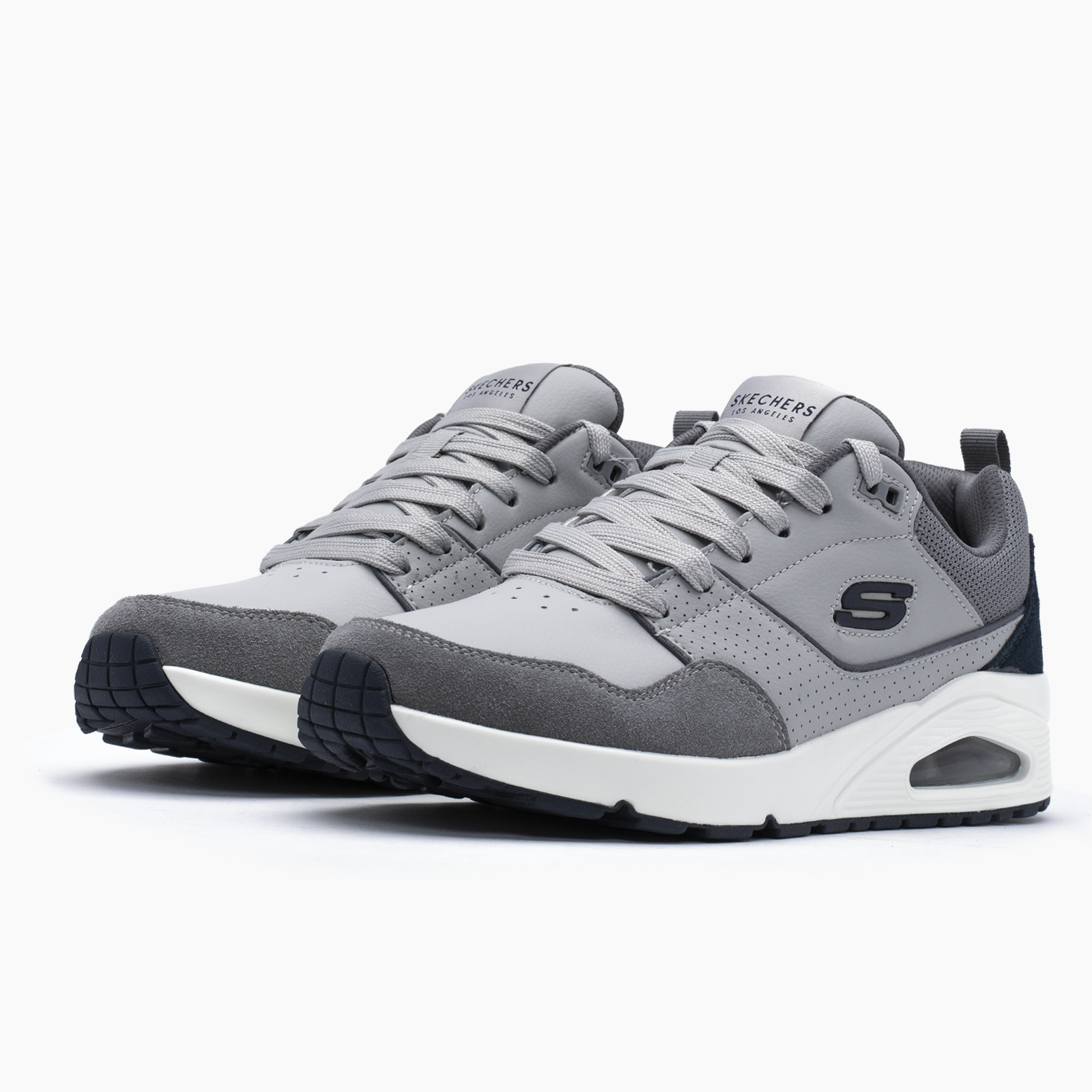 Skechers para hombre gris casual