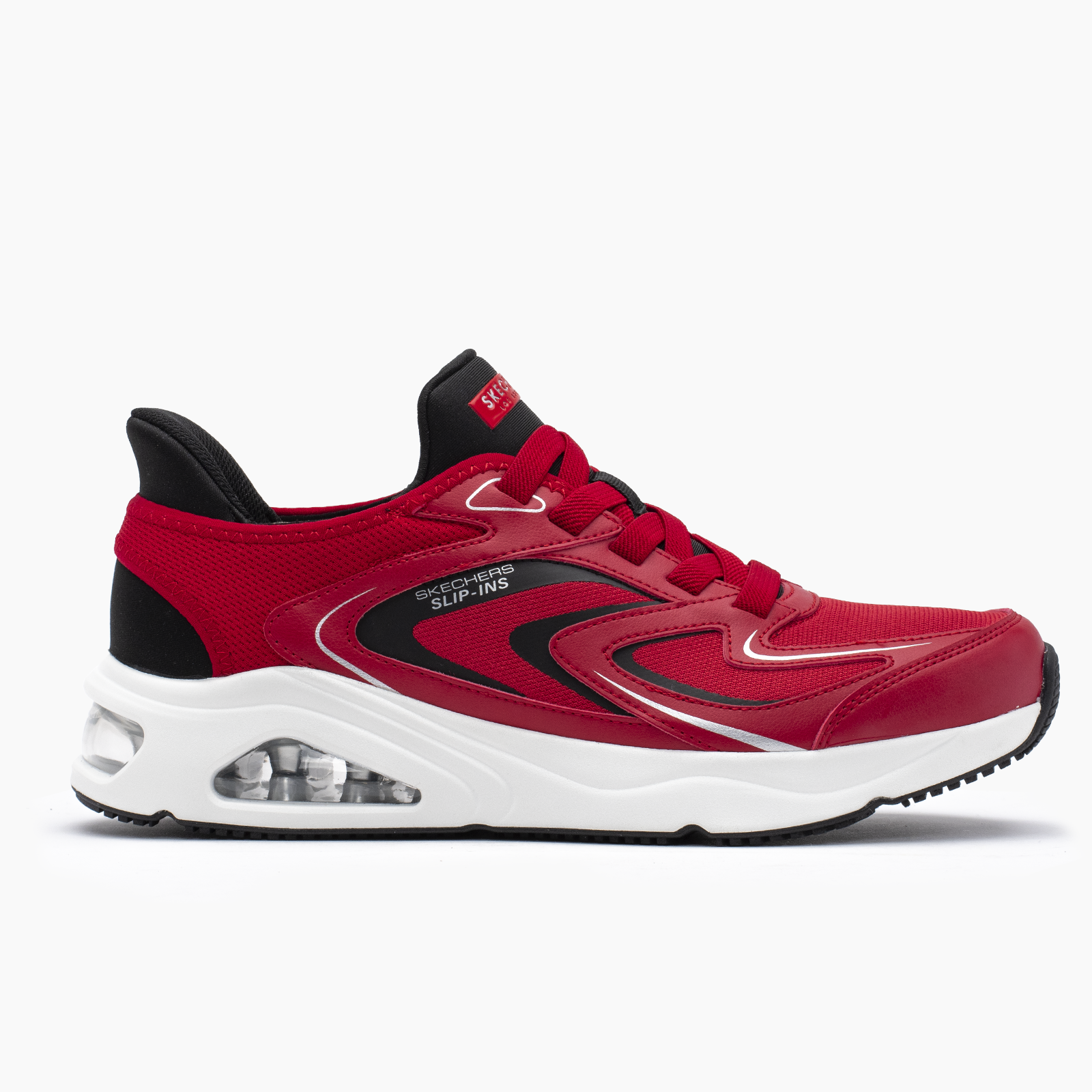 Skechers para hombre rojo casual