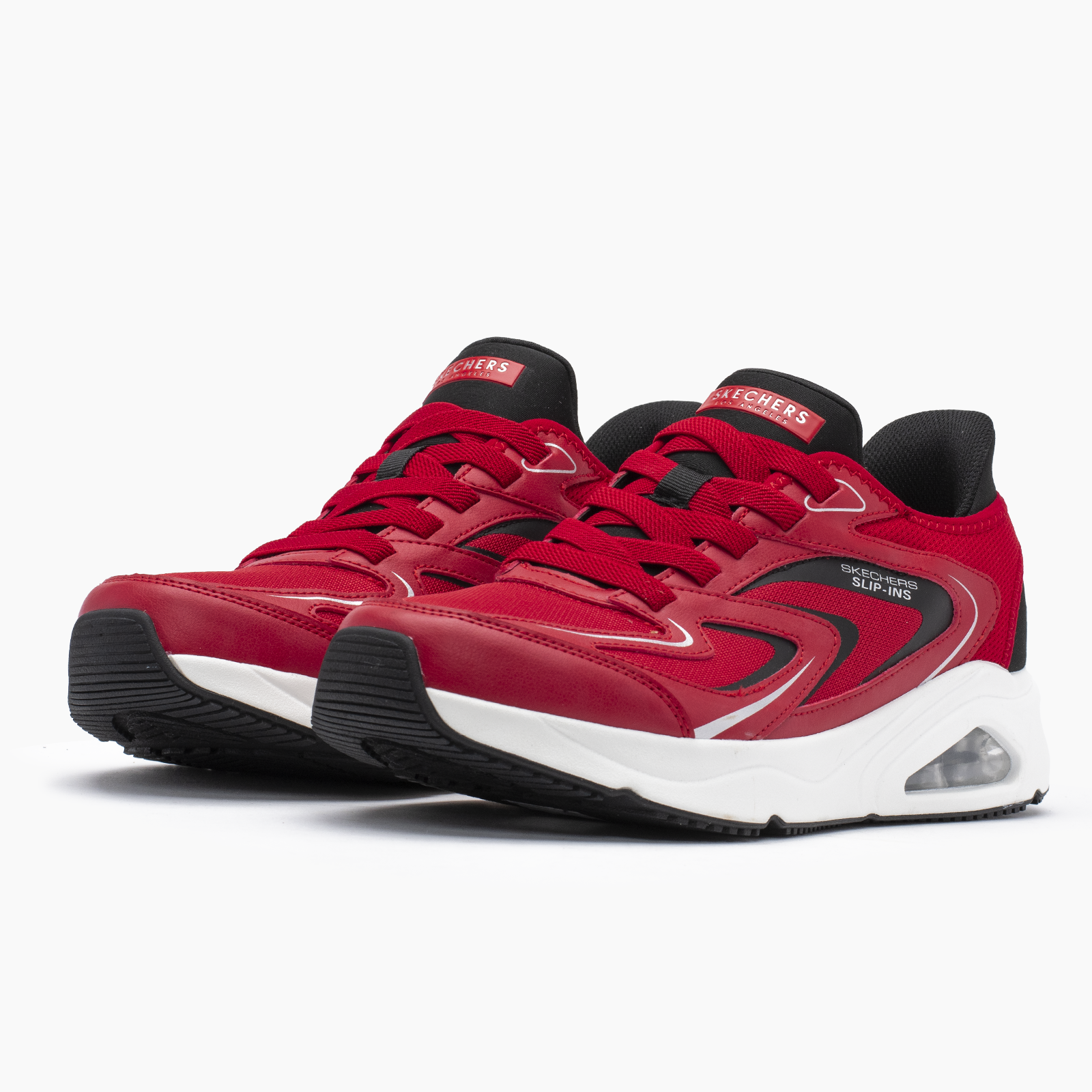 Skechers para hombre rojo casual