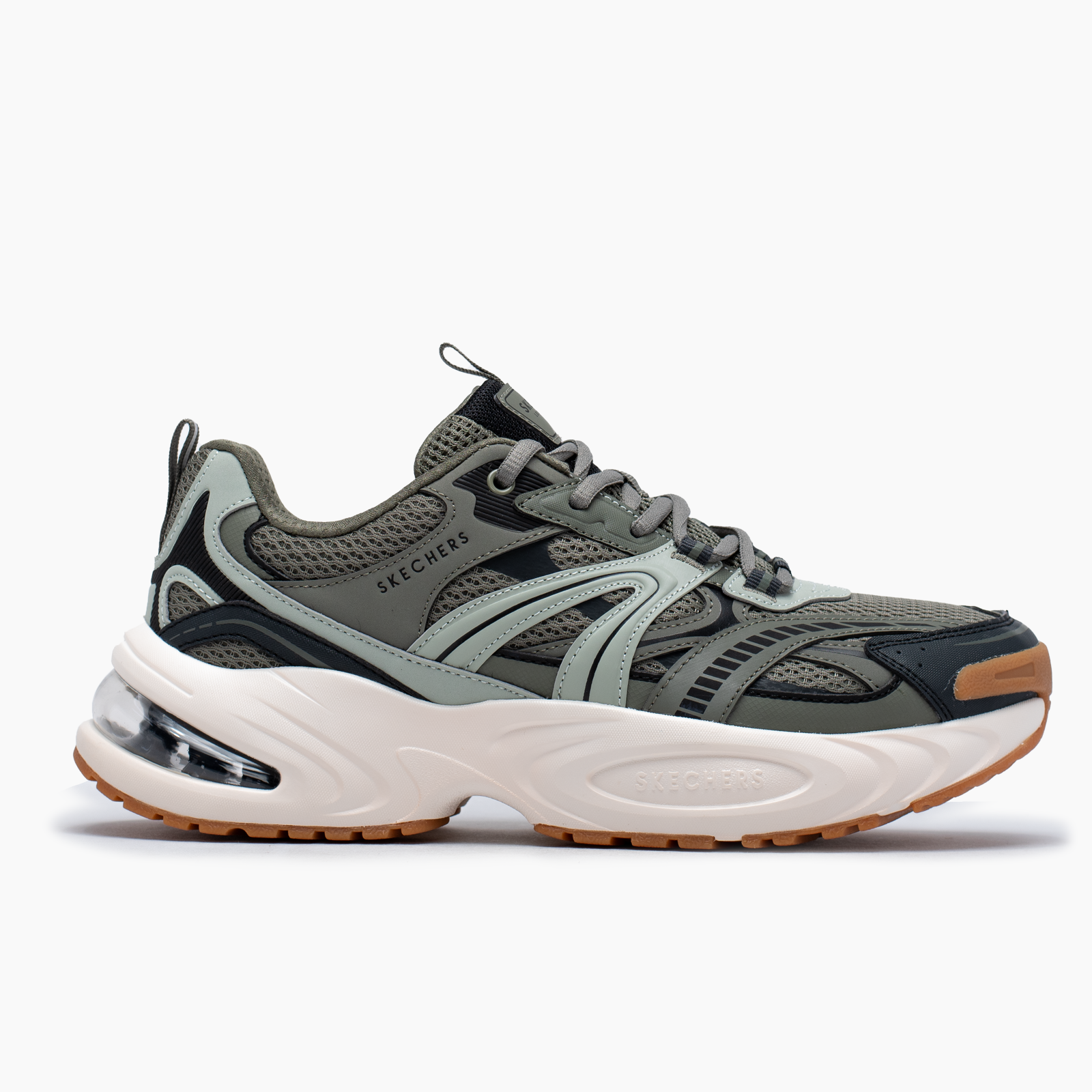 Skechers para hombre verde casual