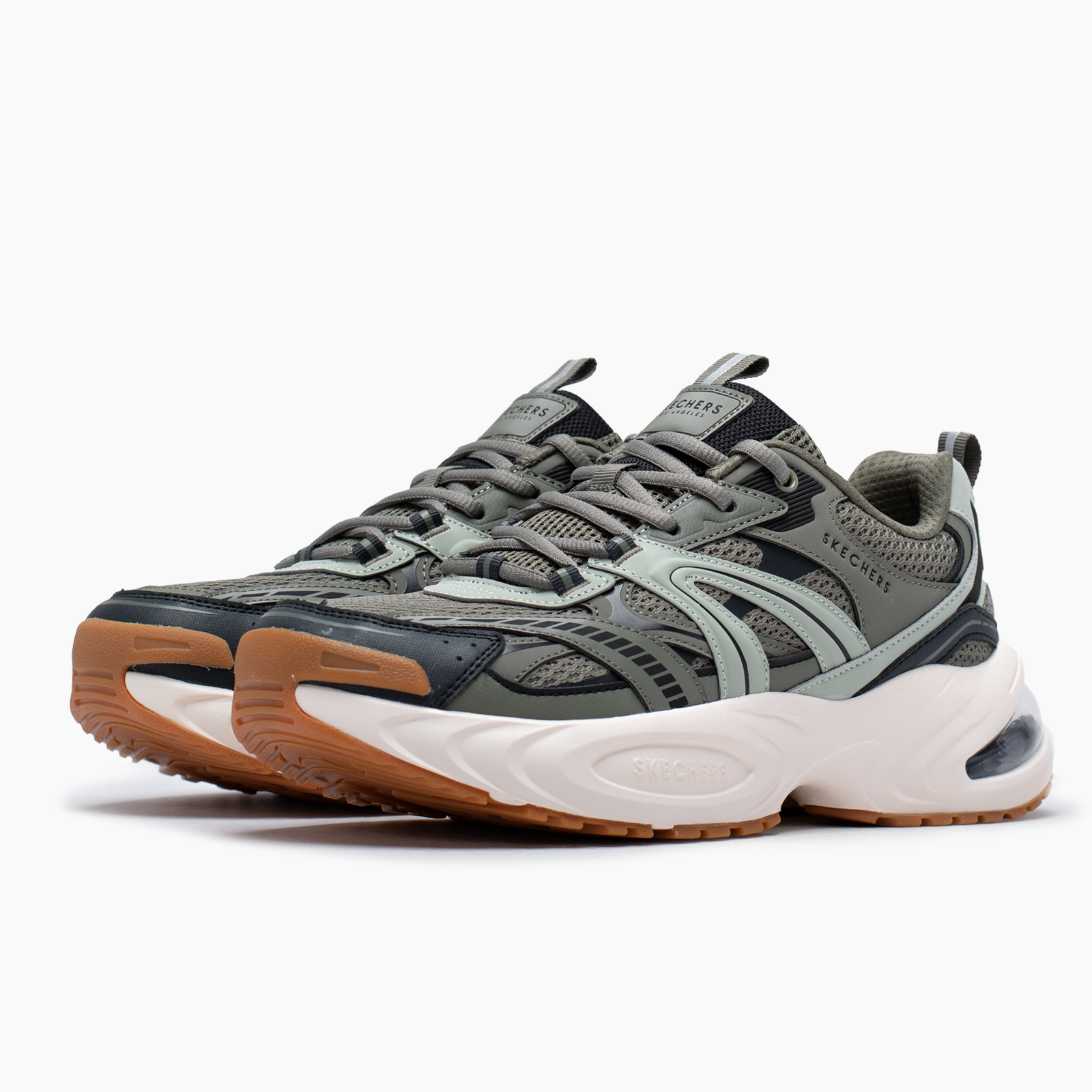 Skechers para hombre verde casual