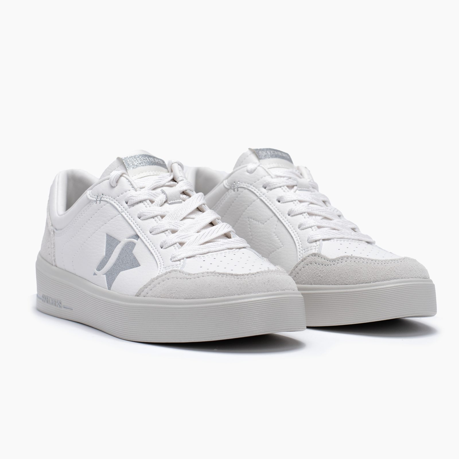 SKECHERS HILAND 185176WHT -MUJER