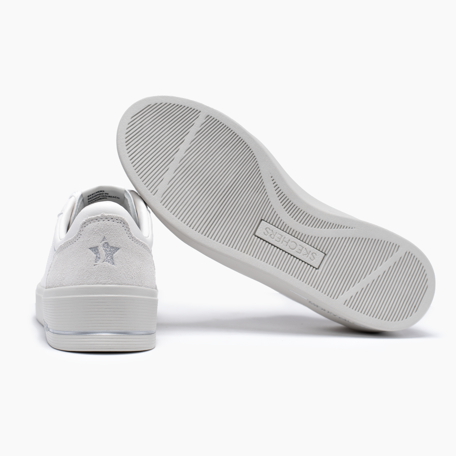 SKECHERS HILAND 185176WHT -MUJER