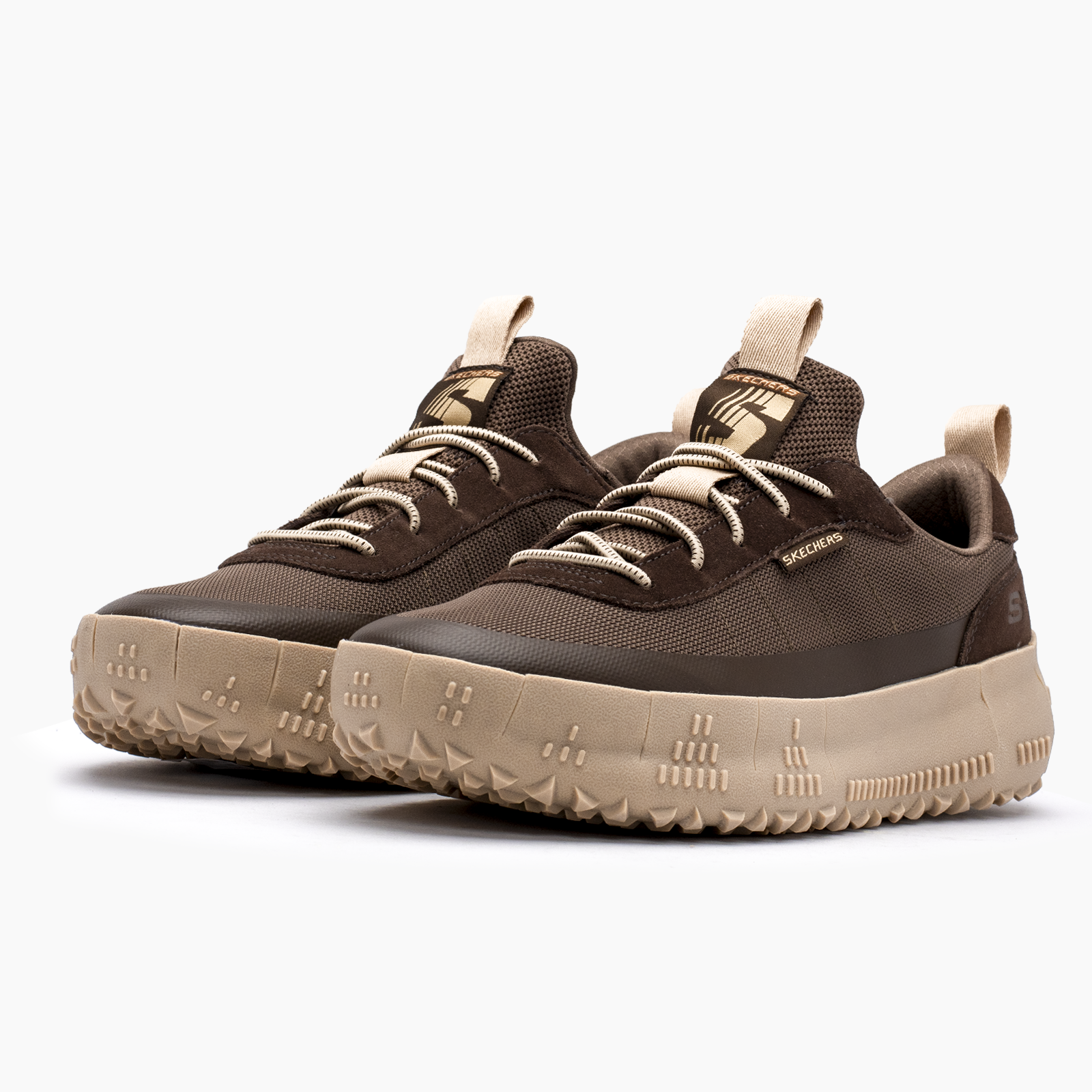 Skechers para hombre café casual