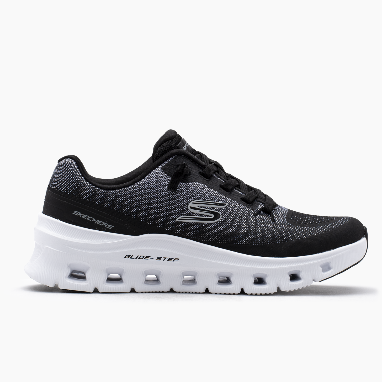 Skechers negro para hombre caminatas
