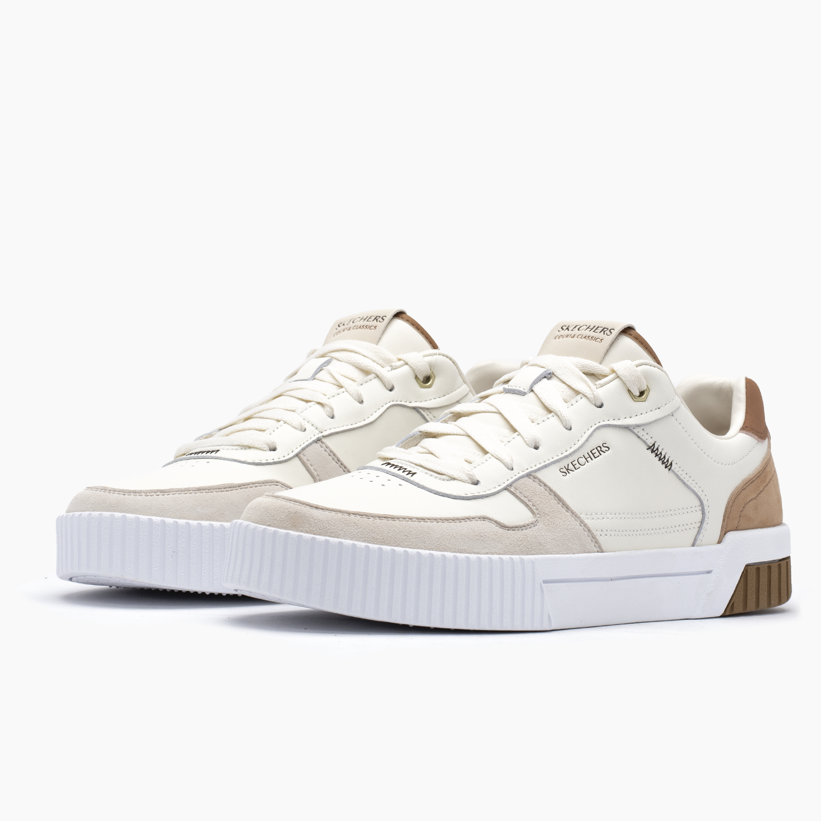 Skechers para hombre blanco roto casual