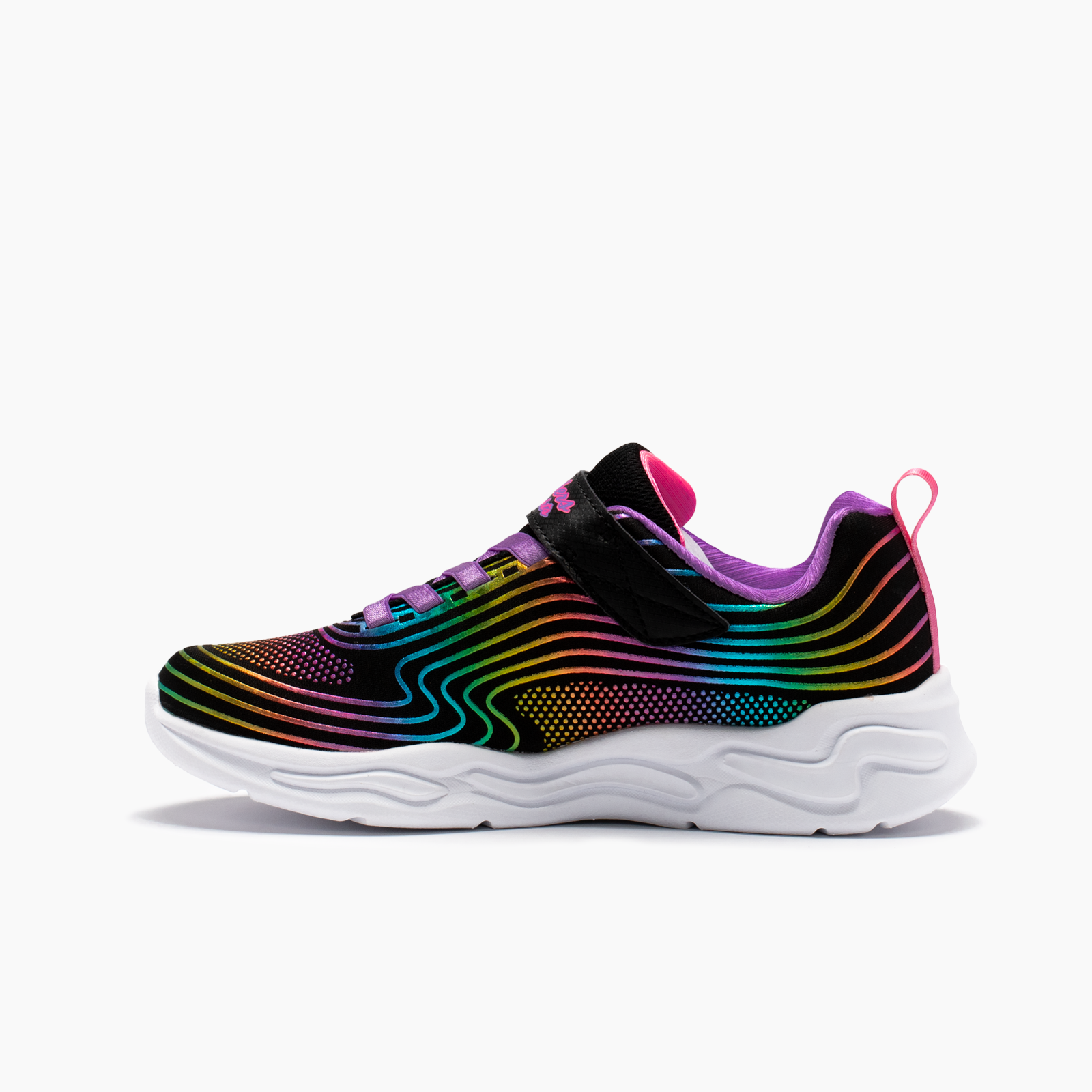 SKECHERS LIGHTS WAVY BEAMS 302338LBKMT - NIÑA