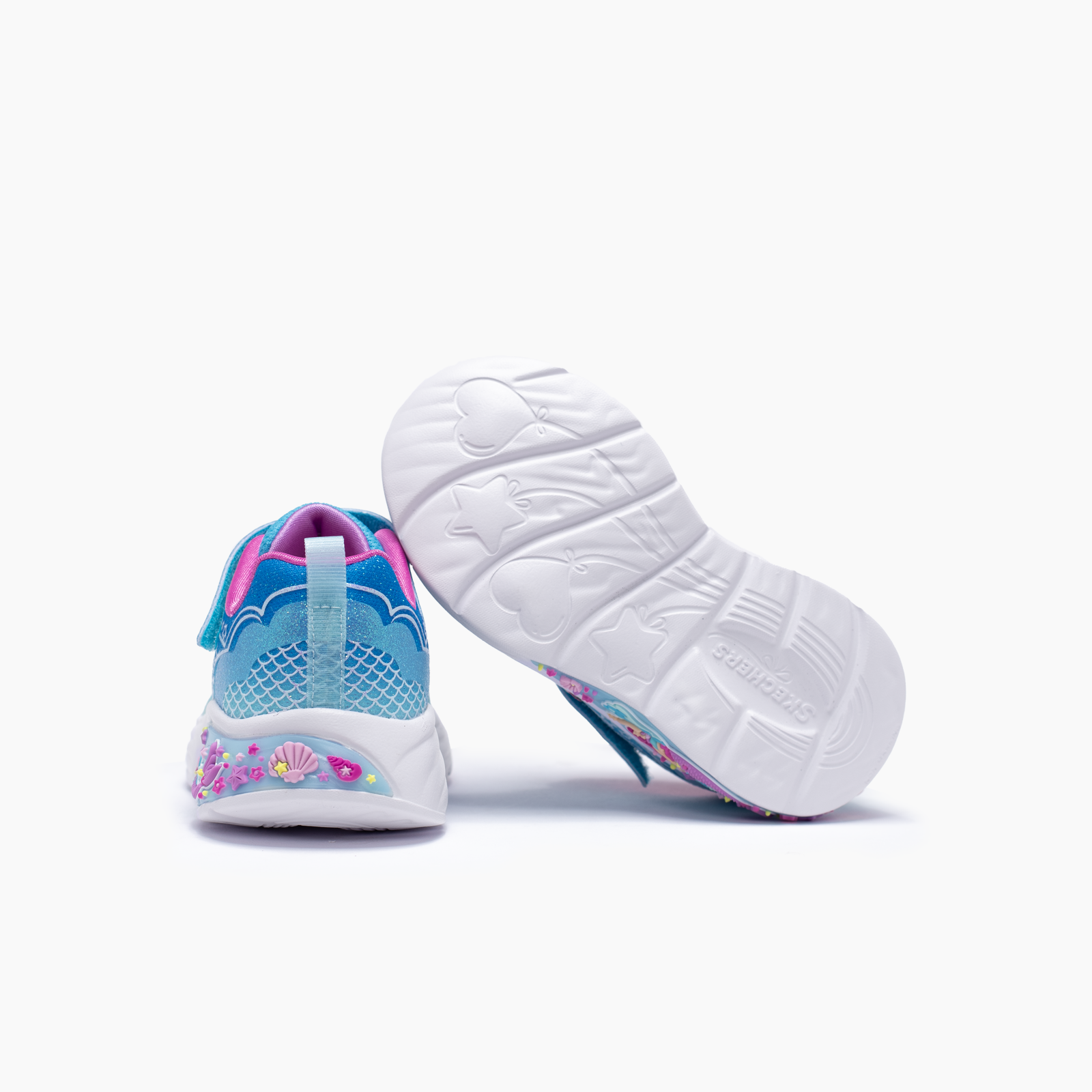 Skechers para niña azul deportivo