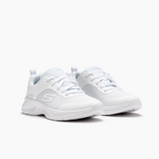 SKECHERS DYNAMATIC LACE UP 303553LWHT - NIÑO