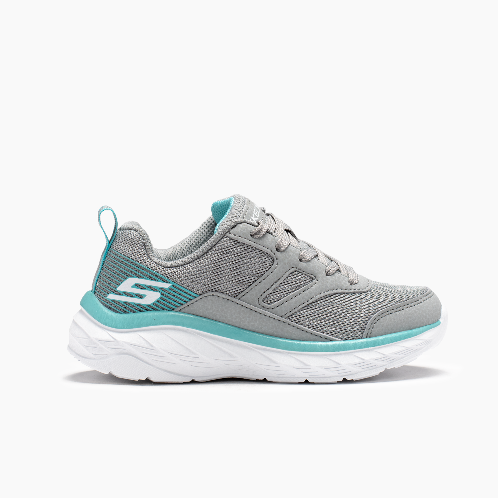 Skechers para niña gris deportivo