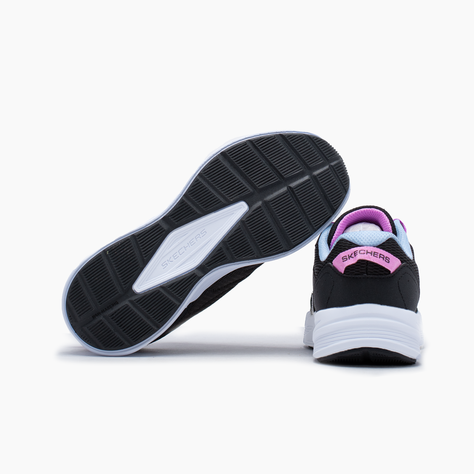 Skechers para niña negro deportivo 