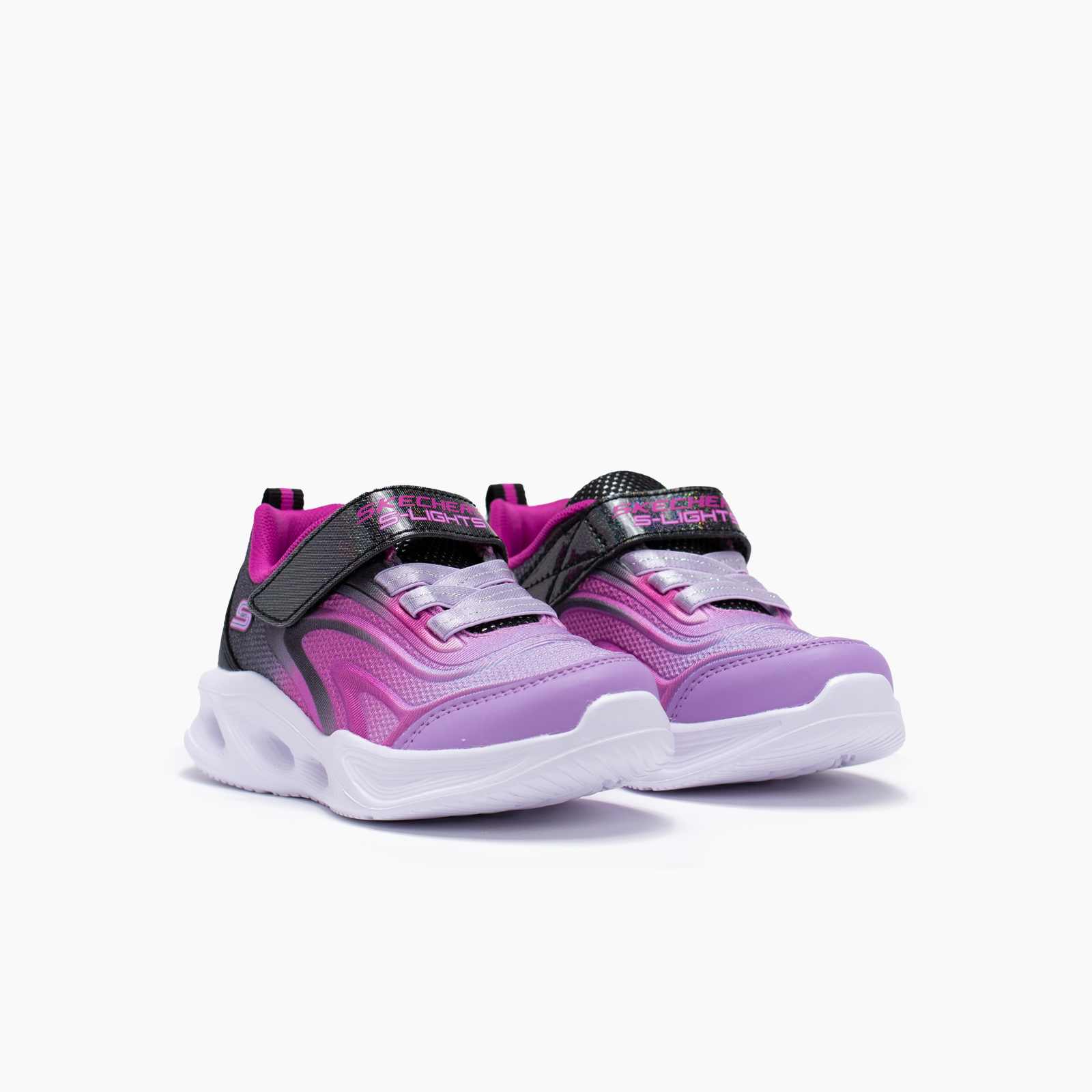 Skechers para niña negro deportivo