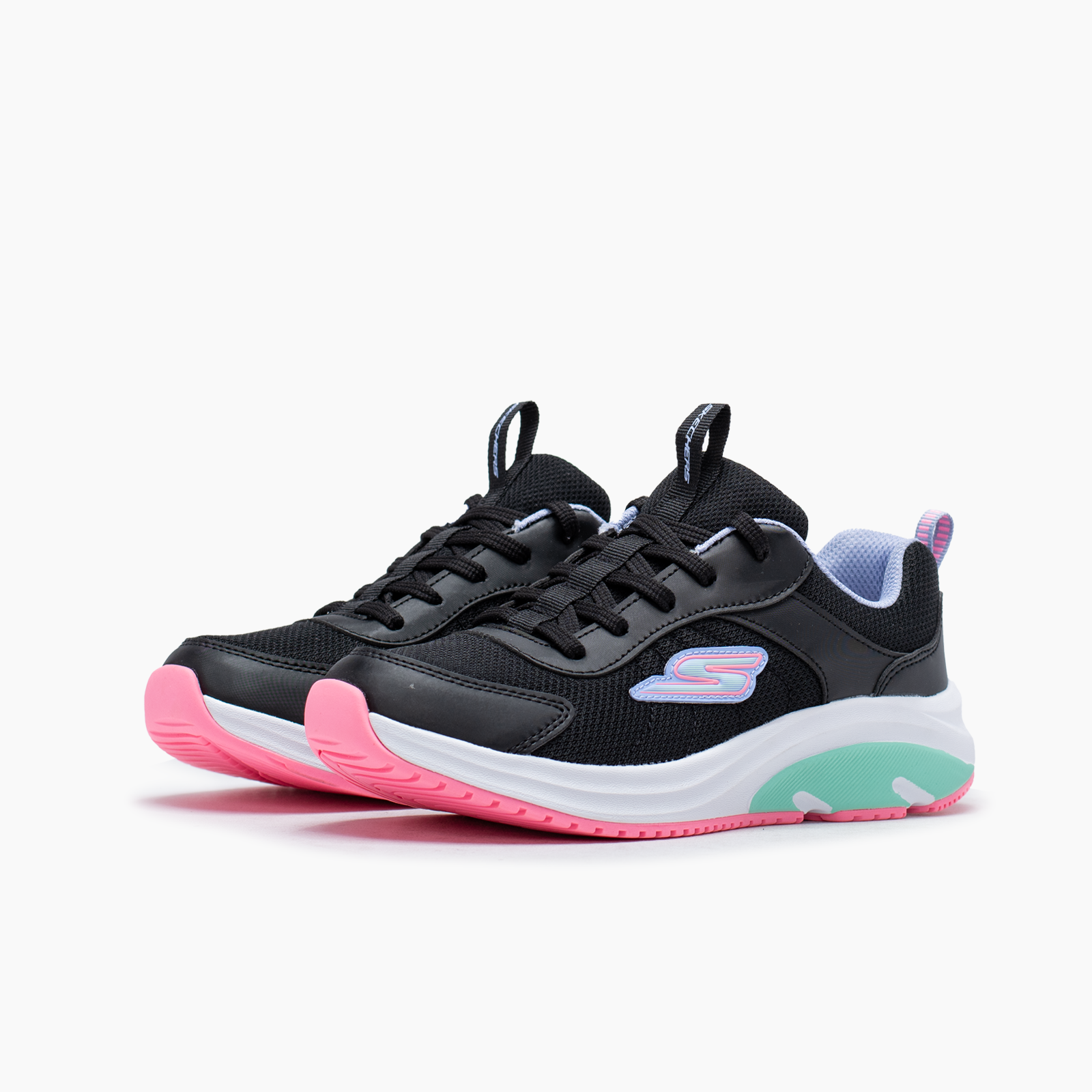 Skechers para niña negro deportivo
