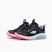 Skechers para niña negro deportivo