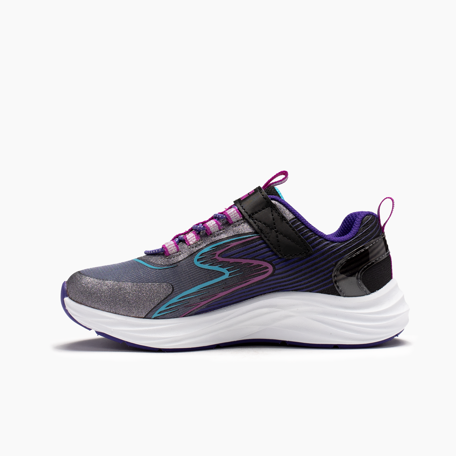Skechers para niña negro deportivo