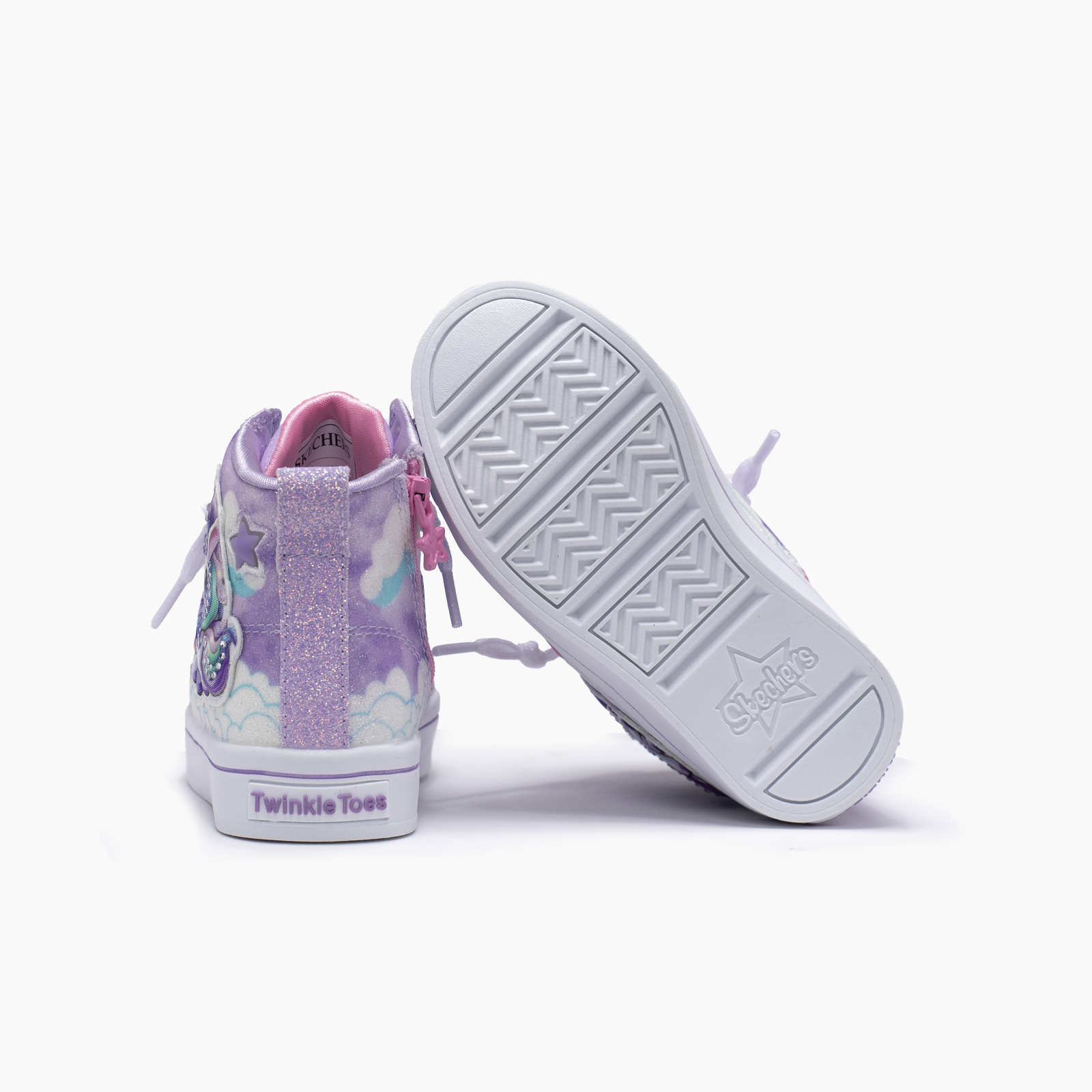 Skechers para niña lavanda casual