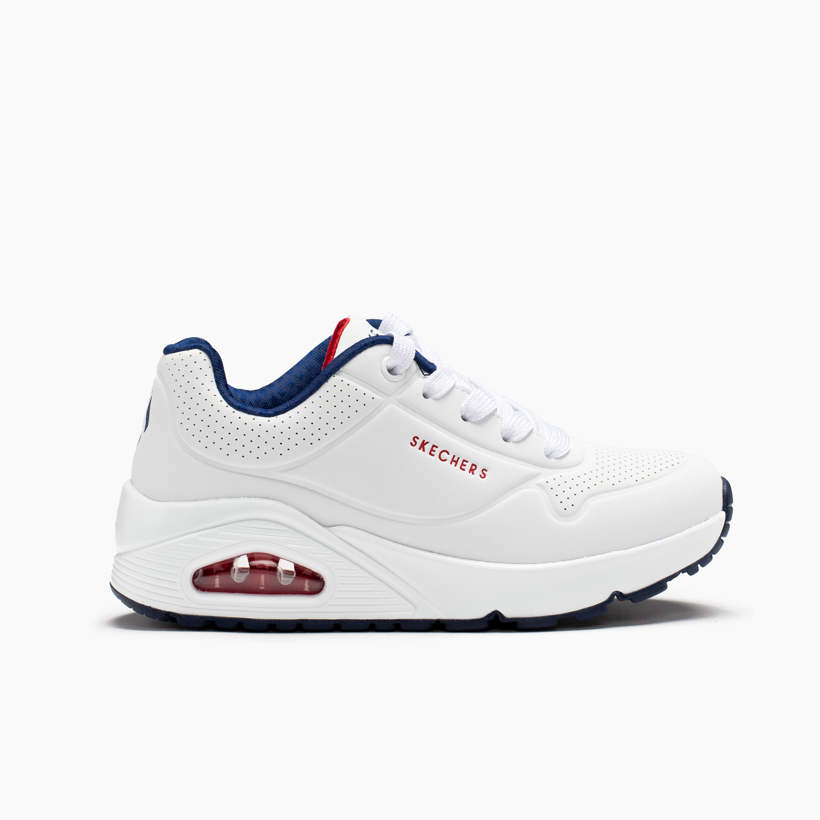 Skechers para niño blanco casual