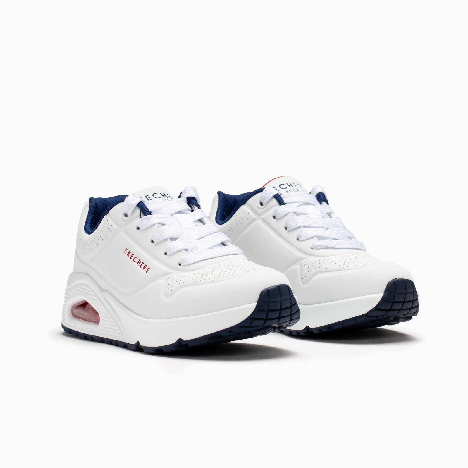 Skechers para niño blanco casual