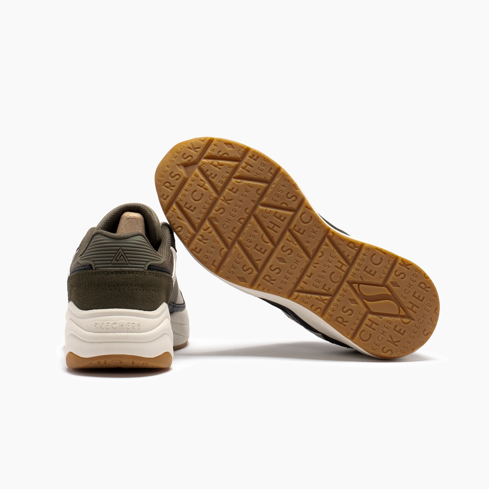 Skechers para niño verde casual